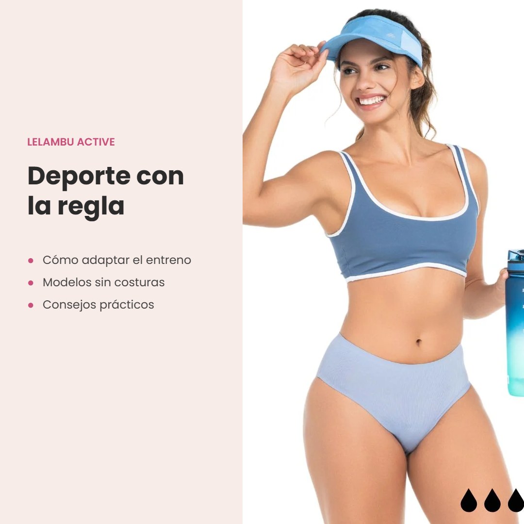 Braga menstrual deportiva sin costuras Duna para hacer deporte con la regla