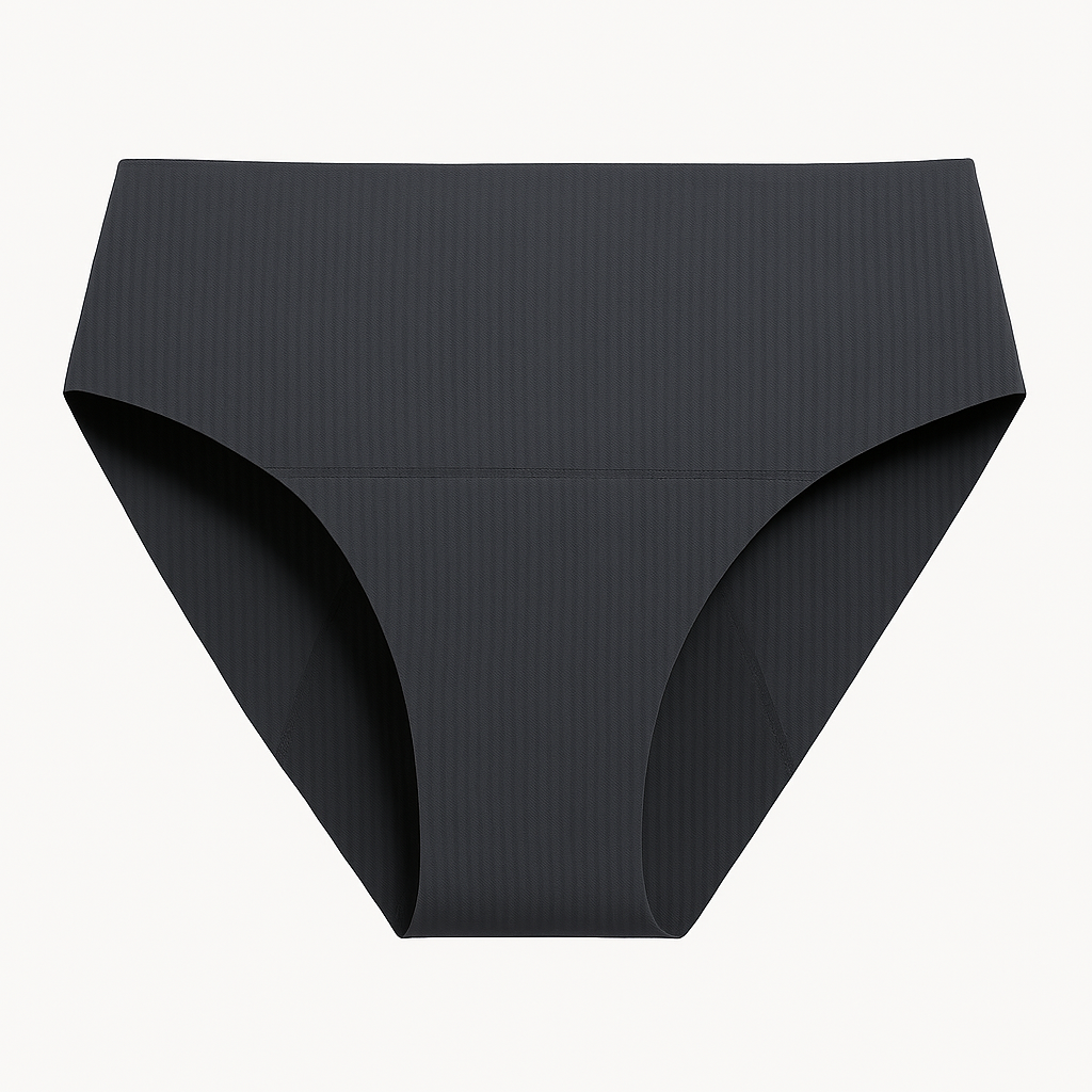 Braga menstrual deportiva sin costuras Lelambu® Duna – Cintura alta