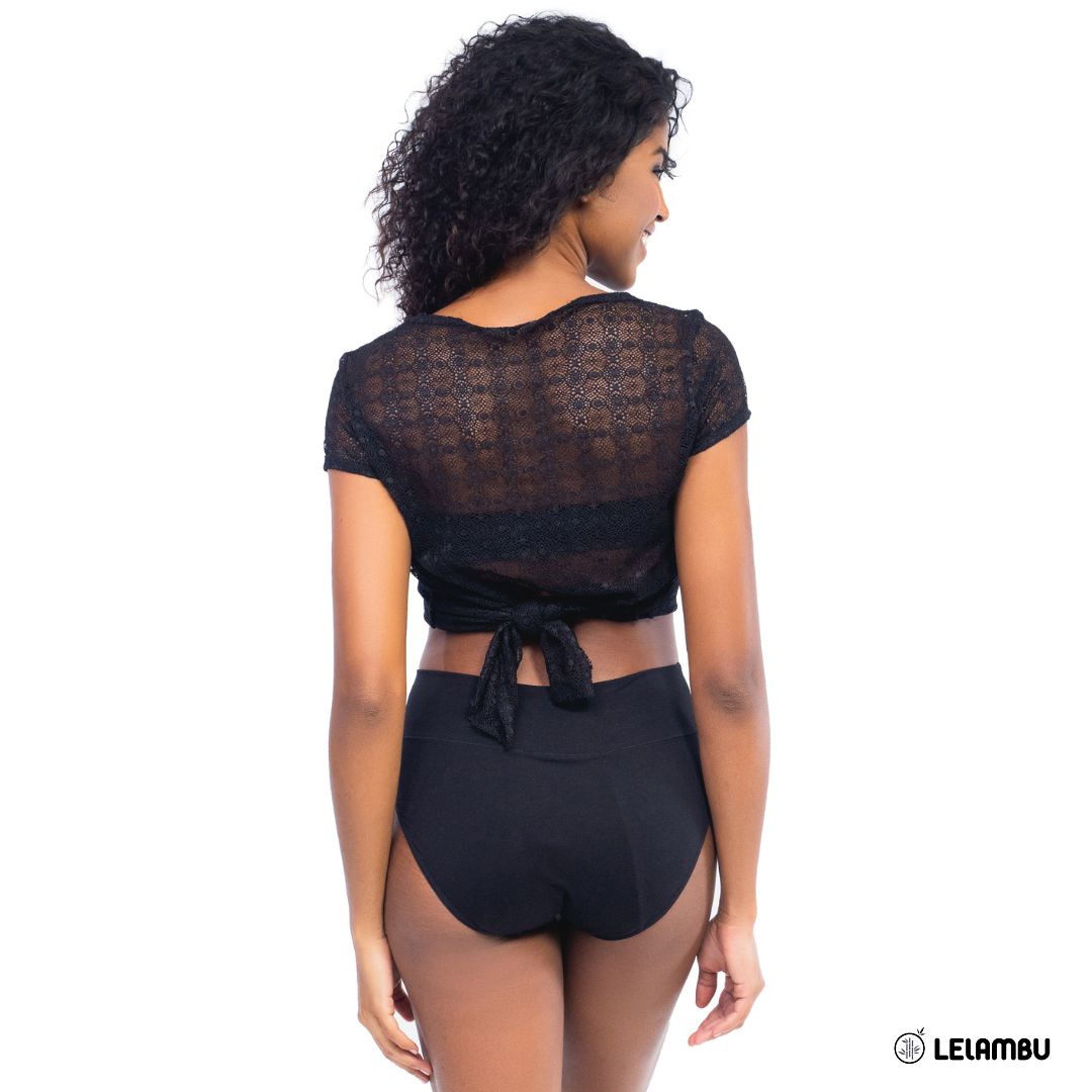 Braga menstrual cintura alta Lelambu® Valerie