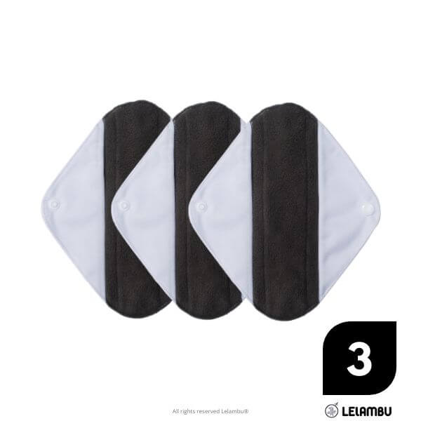 Pack de 3 compresas ecológicas de tela de bambú libre de tóxicos (todo tipo de flujos)