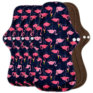 5 Compresas reutilizables de noche con bambú negro - Lelambu