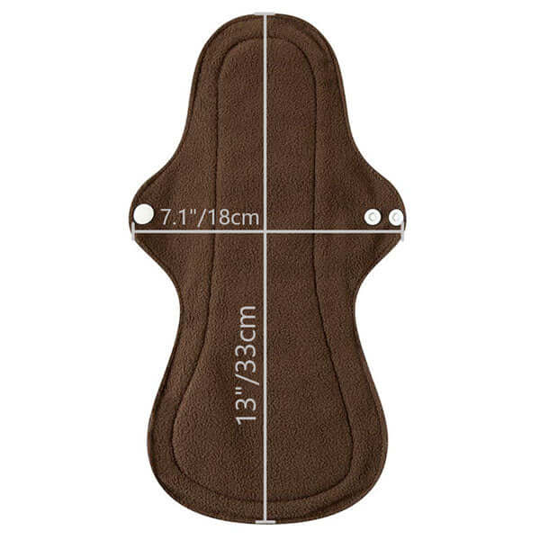 5 Compresas reutilizables de noche con bambú negro - Lelambu