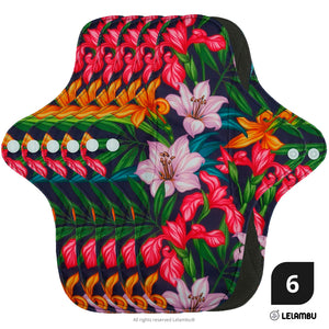 Compresa Reutilizable ergonómica de bambú ( 6 un.)