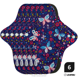 Compresa Reutilizable ergonómica de bambú ( 6 un.)