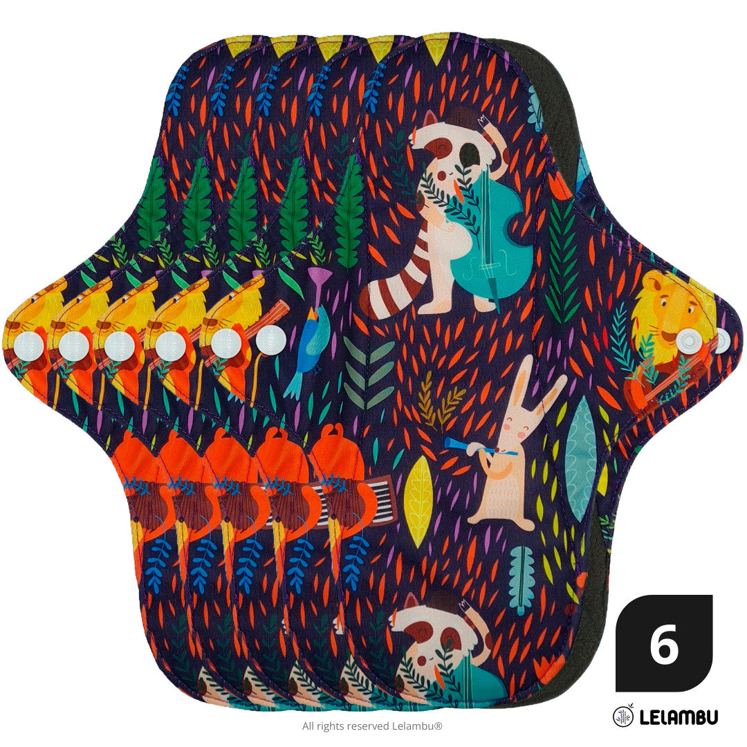 Compresa Reutilizable ergonómica de bambú ( 6 un.)