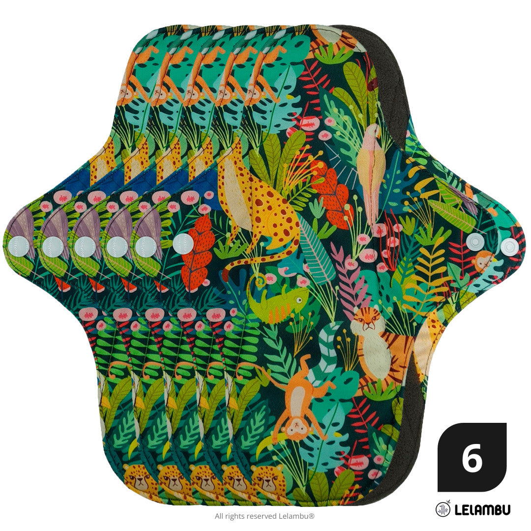 Compresa Reutilizable ergonómica de bambú ( 6 un.)