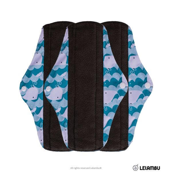 compresa de tela lavable de bambu