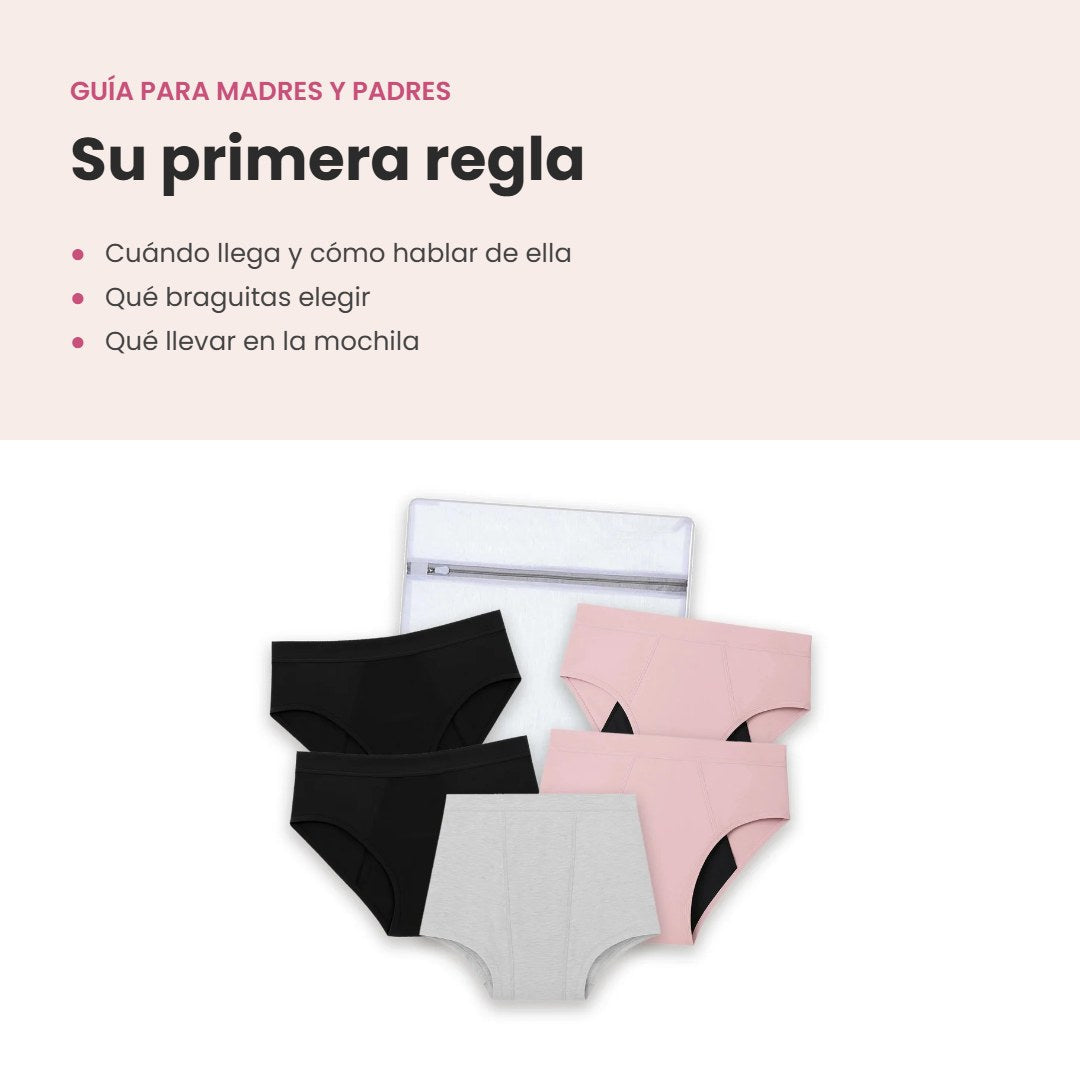 Primera regla: guía para madres y padres con el Kit Primera Regla Lelambu