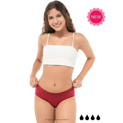 Braga menstrual de bambu Lelambu® Classic teen