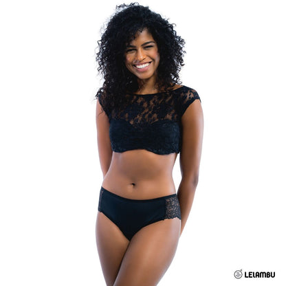Braga menstrual con encaje flujo moderado Lelambu® Chantal