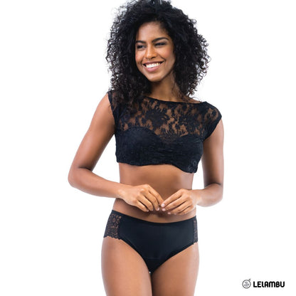 Braga menstrual con encaje flujo moderado Lelambu® Chantal