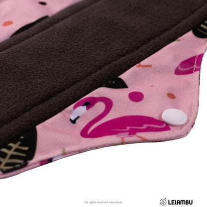 Pack de 5 compresas reutilizables estampadas de bambú negro