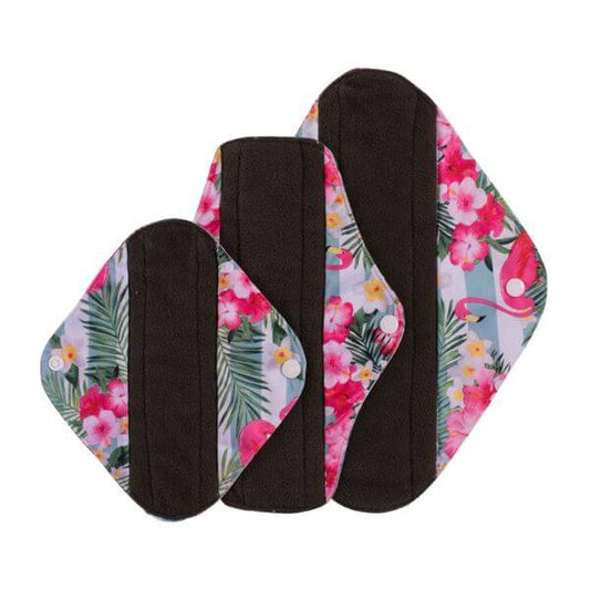 Pack iniciante. Compresas de tela de bambu negro ( 1S,1M y 1L)