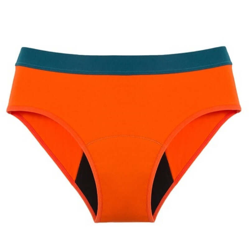 ▷ Comprar Bikini Menstrual Naranja para niñas de La Mujer Eco