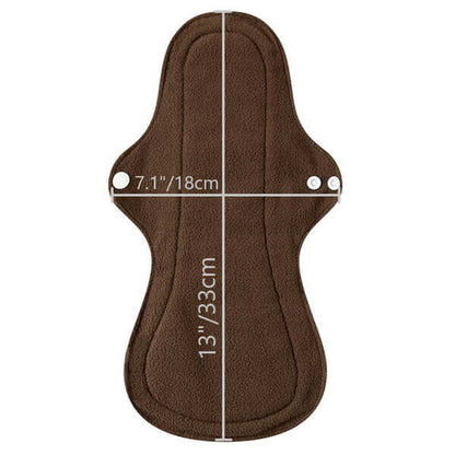 5 Compresas reutilizables de noche con bambú negro - Lelambu