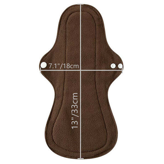 5 Compresas reutilizables de noche con bambú negro - Lelambu