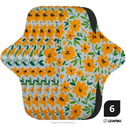 Compresa Reutilizable ergonómica de bambú ( 6 un.)