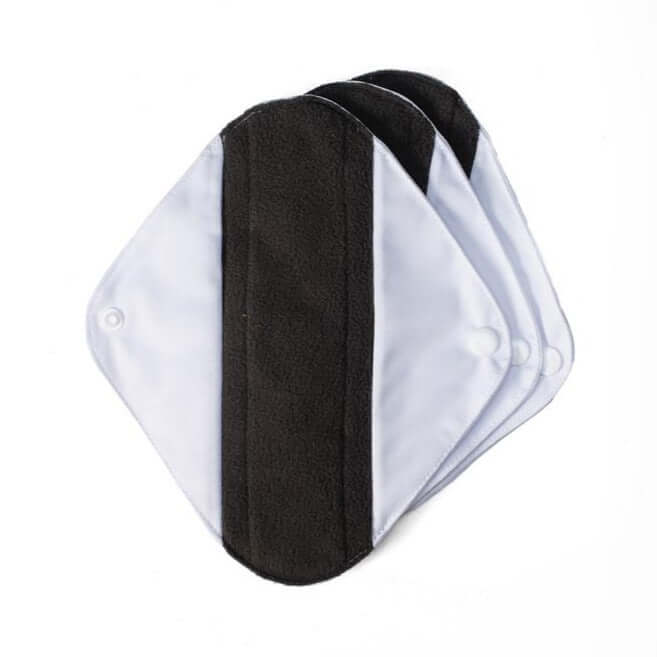 Pack de 3 compresas ecológicas de tela de bambú libre de tóxicos (todo tipo de flujos)