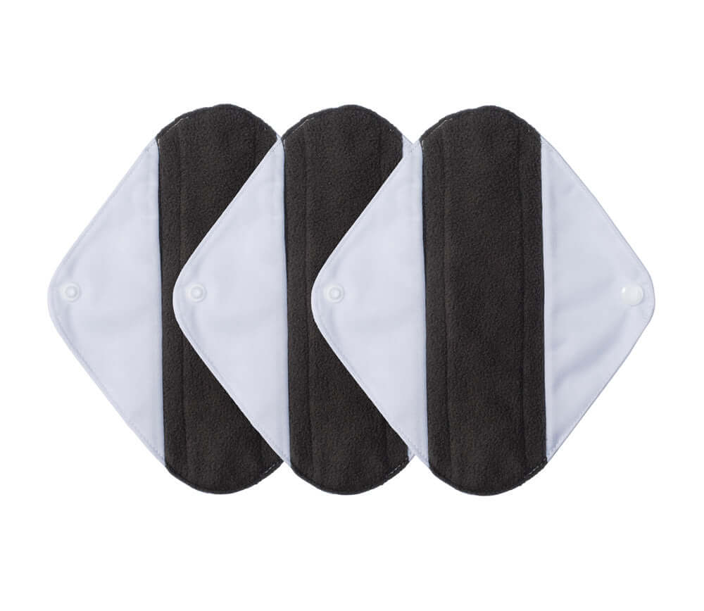 Pack de 3 compresas ecológicas de tela de bambú libre de tóxicos (todo tipo de flujos)