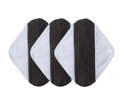 Pack de 3 compresas ecológicas de tela de bambú libre de tóxicos (todo tipo de flujos)