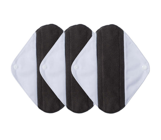 Pack de 3 compresas ecológicas de tela de bambú libre de tóxicos (todo tipo de flujos)