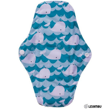 Compresas de bambú lavables azul